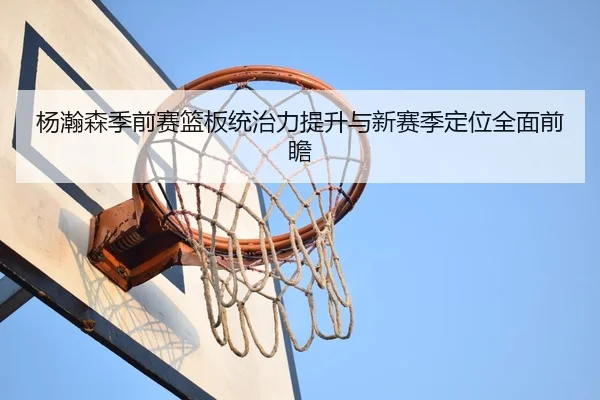 杨瀚森季前赛篮板统治力提升与新赛季定位全面前瞻